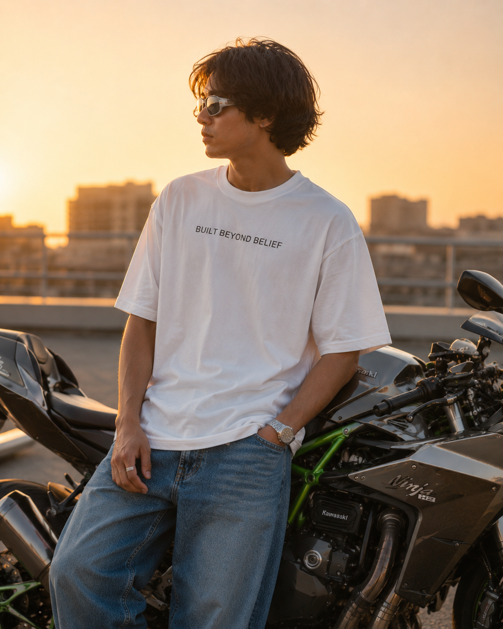 Raftaar — Kawasaki Ninja H2 Oversized Tee