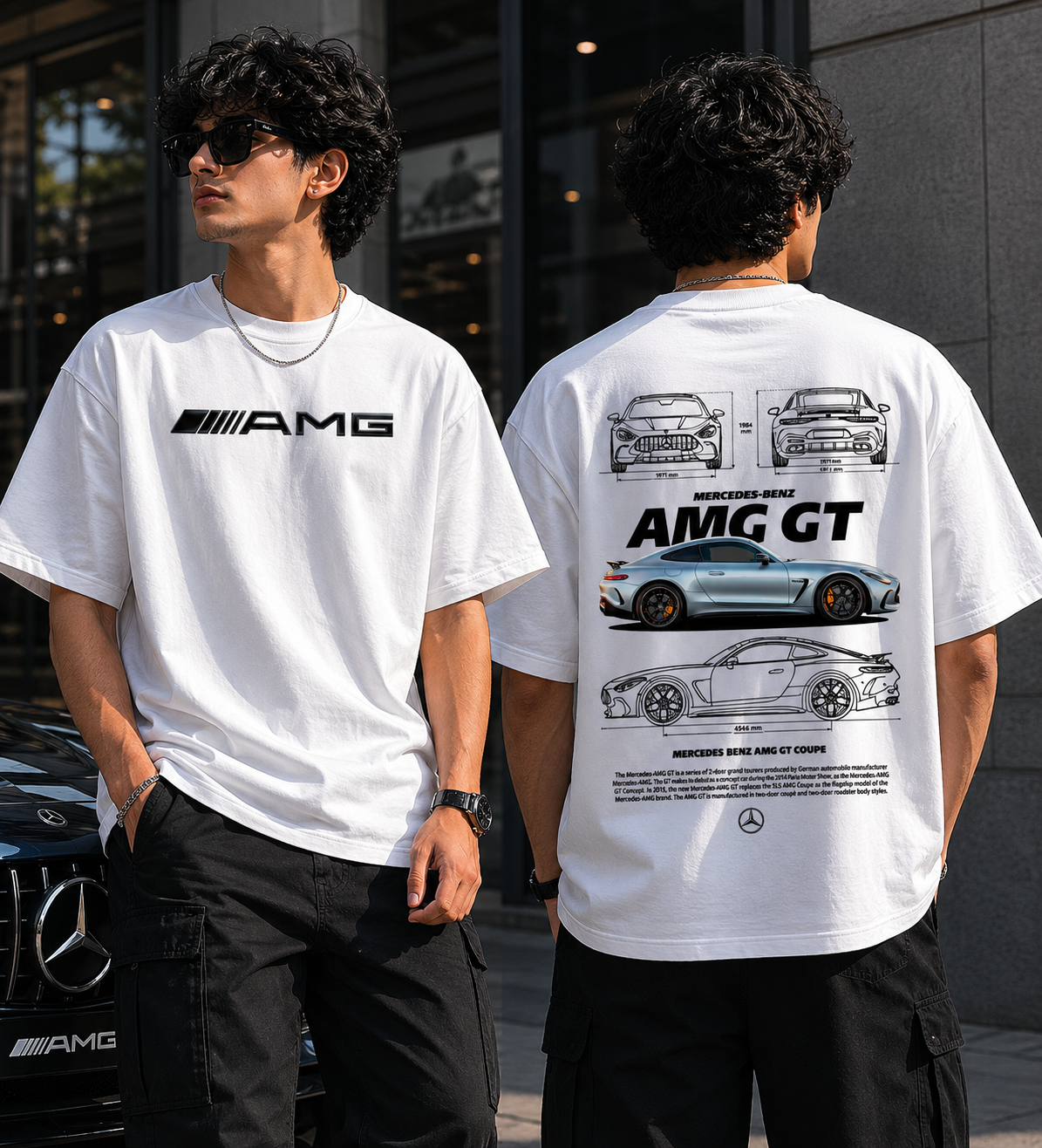 Raftaar — Mercedes AMG GT Blueprint Tee
