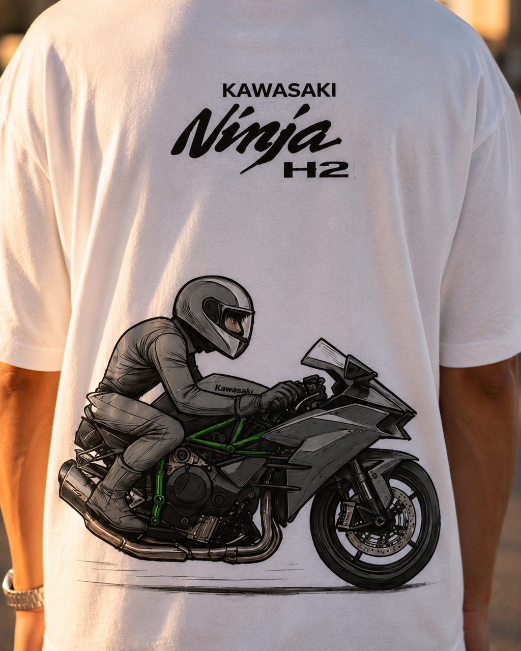 Raftaar — Kawasaki Ninja H2 Oversized Tee