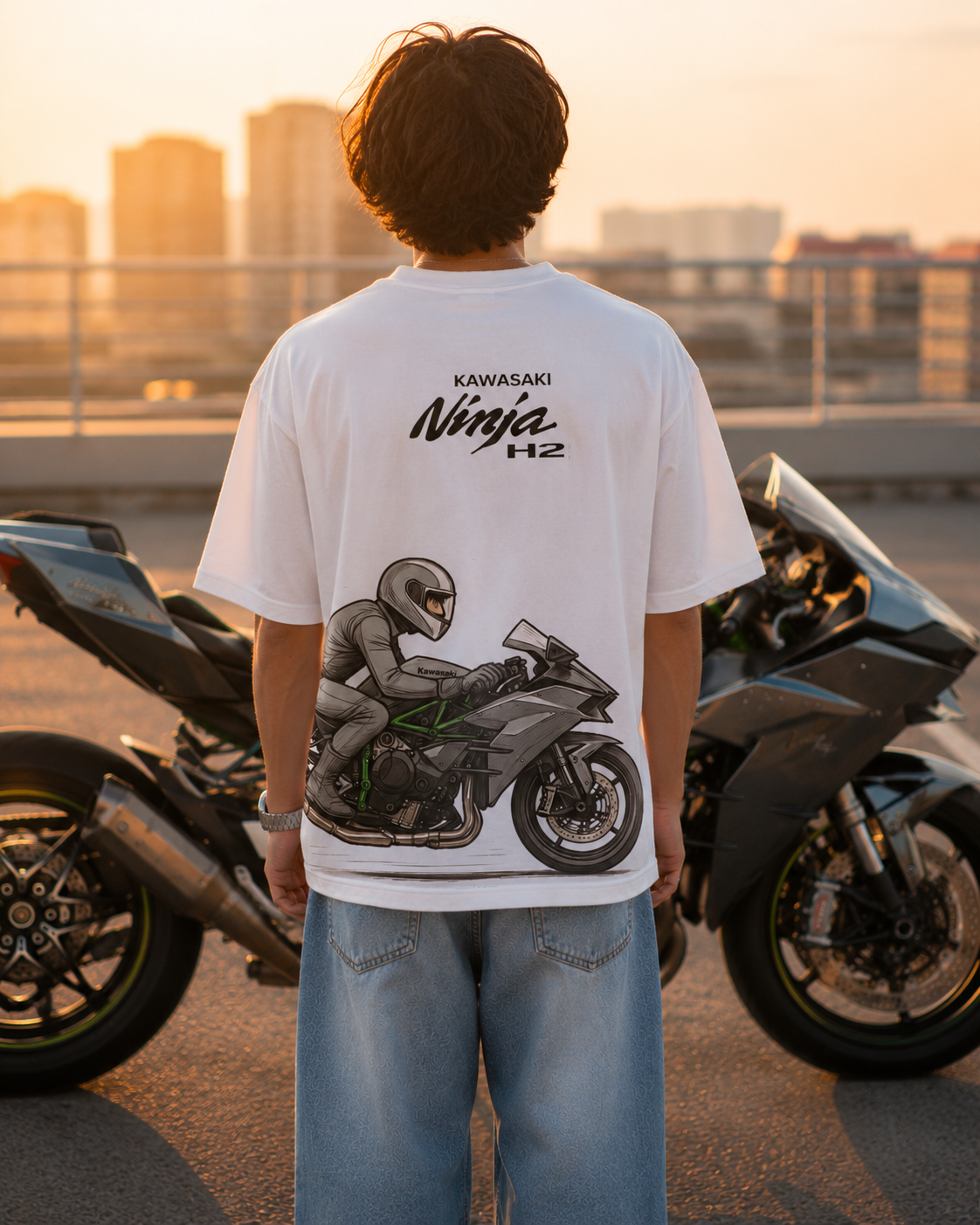 Raftaar — Kawasaki Ninja H2 Oversized Tee