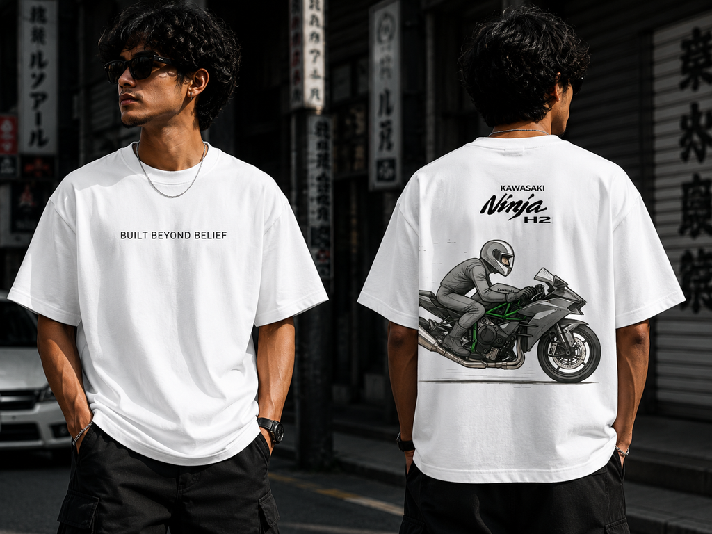 Raftaar — Kawasaki Ninja H2 Oversized Tee